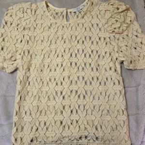 Elegant Cream Lace Top
